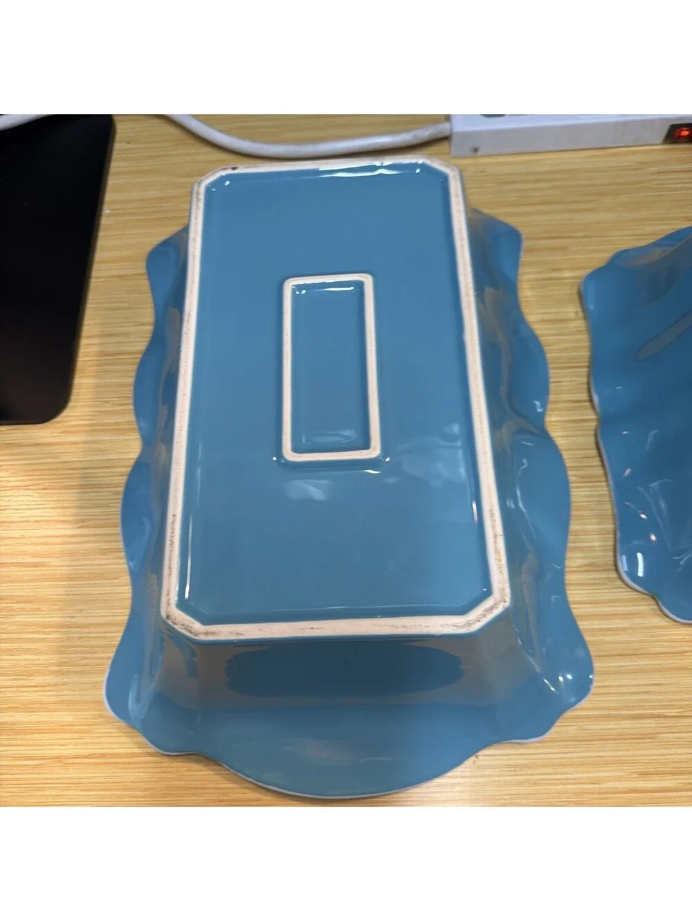 2 The Pioneer Woman Teal Heavy Ceramic Casserole Baking Dishes 13